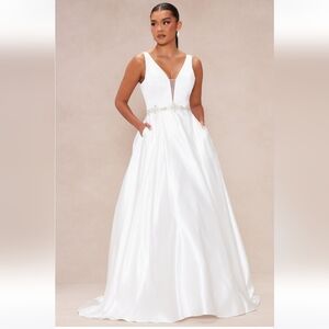 Annalise Satin Embellished Bridal Gown